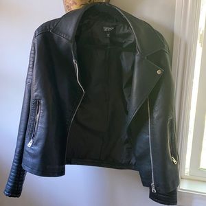 Top shop Black “Leather” Jacket